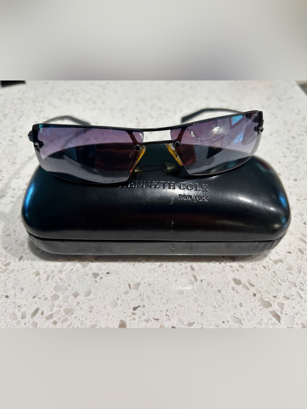 Kenneth Cole New York vintage unisex Purple Lens Sunglasses